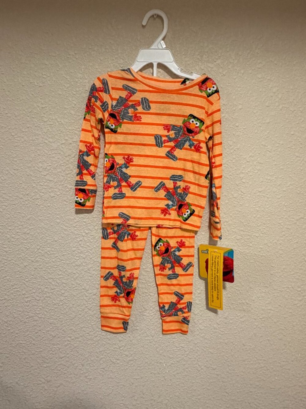 Sesame Street Elmo Frankenstein Halloween Pajama Set Boys 4T NWT